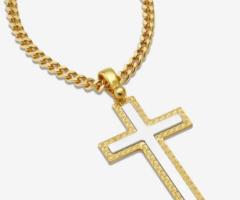 Sterling silver cross necklace