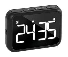 4-inch Display Digital Timer with 3 Brightness and alarm Modes