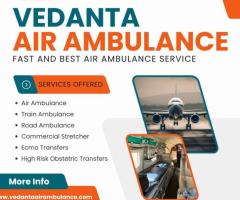 Select Vedanta Air Ambulance Service in Darbhanga with ICU Setup Facility - 1