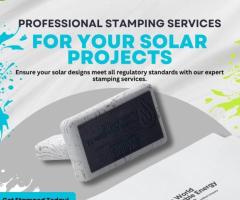 Reliable PE Stamping Services for Solar Projects by GWRE