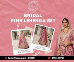 Bridal Pink Lehenga Set in Sadar Bazar, Agra - 1