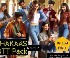 SOLID JHAKAAS SPECIAL PACK – 29 Apps & 300+ Channels – 1 Month OTT Pack