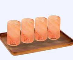 100% Pure Himalayan Salt Shot Glasses | Pack of 4