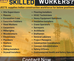 Best Construction Staffing Agency from India, Nepal, Bangladesh