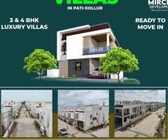 Exclusive 3 & 4 BHK Villas for Sale in Pati-Kollur