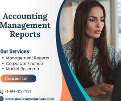 Accounting Management Reports  | Professional Advice| +1-307-218-0394