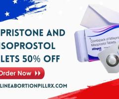 Mifepristone and Misoprostol tablets 50% off