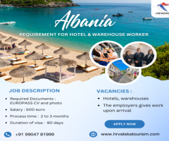 Jobs in Albania: Apply for Hotel & Warehouse Roles!