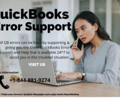 QuickBooks Error Support +1-844-881-9274