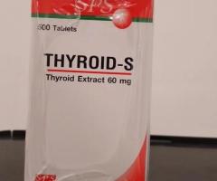 THYROID-S,NDT, for Hypothyroidism 60 Mg, 500 Tablets Free shipping