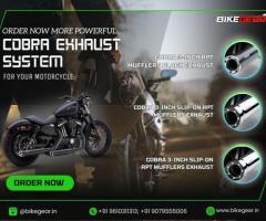 Order now more powerful Cobra exhaust system for your motorcycle