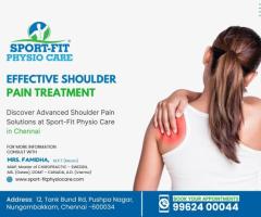 Effective Shoulder Pain Treatment in Chennai