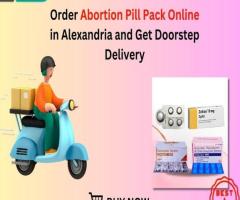 Order Abortion Pill Pack Online in Alexandria and Get Doorstep Delivery