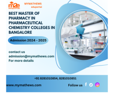 Best Master of Pharmacy in Pharmaceutical Chemistry Colleges in Bangalore