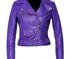 Urban Edge: Women's Hooded Leather Jacket