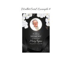 Memorials Ireland - Personalized Memorial Wallet Cards: Cherished Keepsakes to Honor Loved Ones