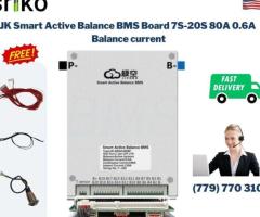 JK Smart Active Balance BMS Board 7S-20S 80A 0.6A Balance current with UART/RS485