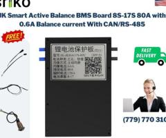 JK Smart Active Balance BMS Board 8S-17S 80A with 0.6A Balance current With CAN/RS485