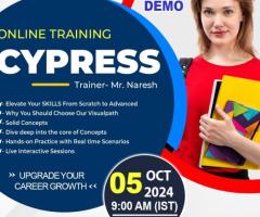 Cypress Automation Training Online Free Demo on 05 Oct