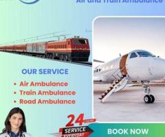 Take Angel Air and Train Ambulance Service in Jamshedpur Modern Medical Equipment