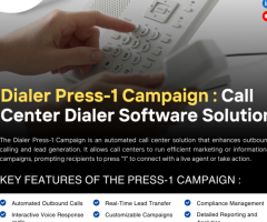 Boost Your Business with Dialer Press-1 Campaign!