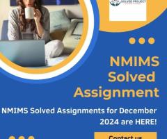 NMIMS Solved Assignment Get Ahead in Your Studies