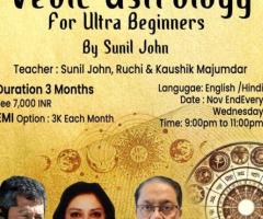 Vedic Astrology for Ultra Beginners by Sunil John