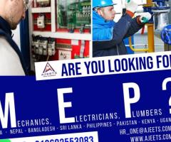 Looking for Overseas MEP Workers for Saudi