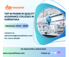 Top M.Pharm in Quality Assurance Colleges in Karnataka