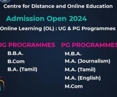 ALAGAPPA UNIVERSITY, ADMISSIONS GOING FOR BA, BCOM, BSC, BCA, BBA COURSES - 1