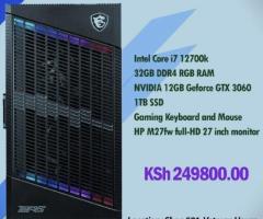 Intel core i7 12400k desktop with 32GB DDR4 RAM