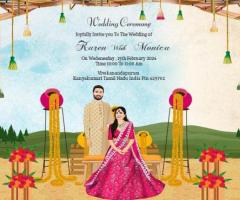 To Create a Indian Wedding Invitation Card - 1