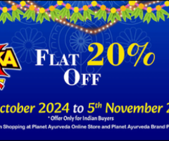 Big Diwali Sale! Flat 20% Off on Planet Ayurveda Brands Products - 1