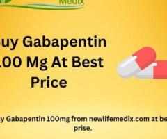 Buy Gabapentin 100 Mg At Best Prise