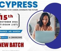 Cypress Online Training New Batch on 15th