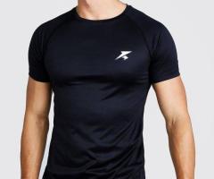 Shop Black TShirt for Gym Online-RageFit