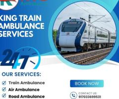 A reliable Guwahati King Train Ambulance with doctors and a staff of highly trained medical Services