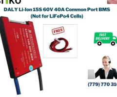 DALY BMS 15S 60V Lithium ion 40A Common Port Battery protection module. - 1