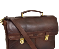 Business Ready: Sleek Men's Leather Briefcase for Every Occasion