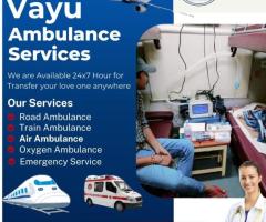 Secure Vayu Ambulance Services in Bhagalpur - Arrival with All Major Cares