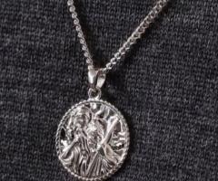 St Christopher chain necklace