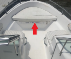 Boston Whaler 17' Dauntless Dual Console Bow Cushion (Bright White)