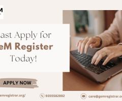 Fast Apply for GeM: Register Today!