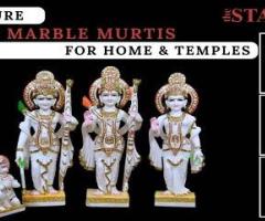 Buy Pure White Marble Murtis For Home & Temples - 1