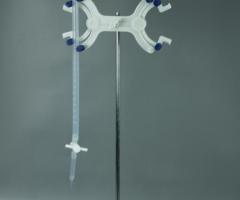 PFA 50ml Burette Transparent and Visible highly corrosive for Sample Preparation