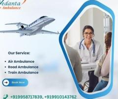 Hire Vedanta Air Ambulance Service in Siliguri for Superb Medical Equipment at a Low fare