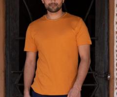 Shop organic cotton Golden oak Men ‘s tshirt online - 1