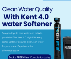 Improve Well Water Quality with Kent 4.0 Twin Demand Softener