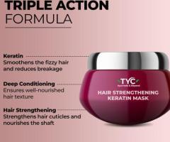 Say Goodbye to Frizz: TYC Beauty Keratin Hair Mask Solution - 1