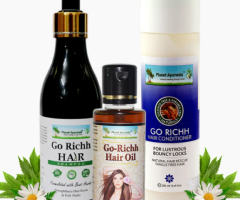 Ayurvedic Treatment For Hair - Go Richh Hair Combno By Planet Ayurveda - 1